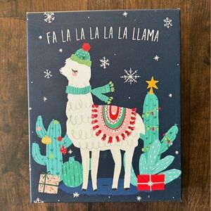 Fa La La La Llama Canvas Art